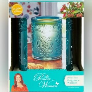 The Pioneer Woman Amelia Embossed Full Size Fragrance Warmer, Teal